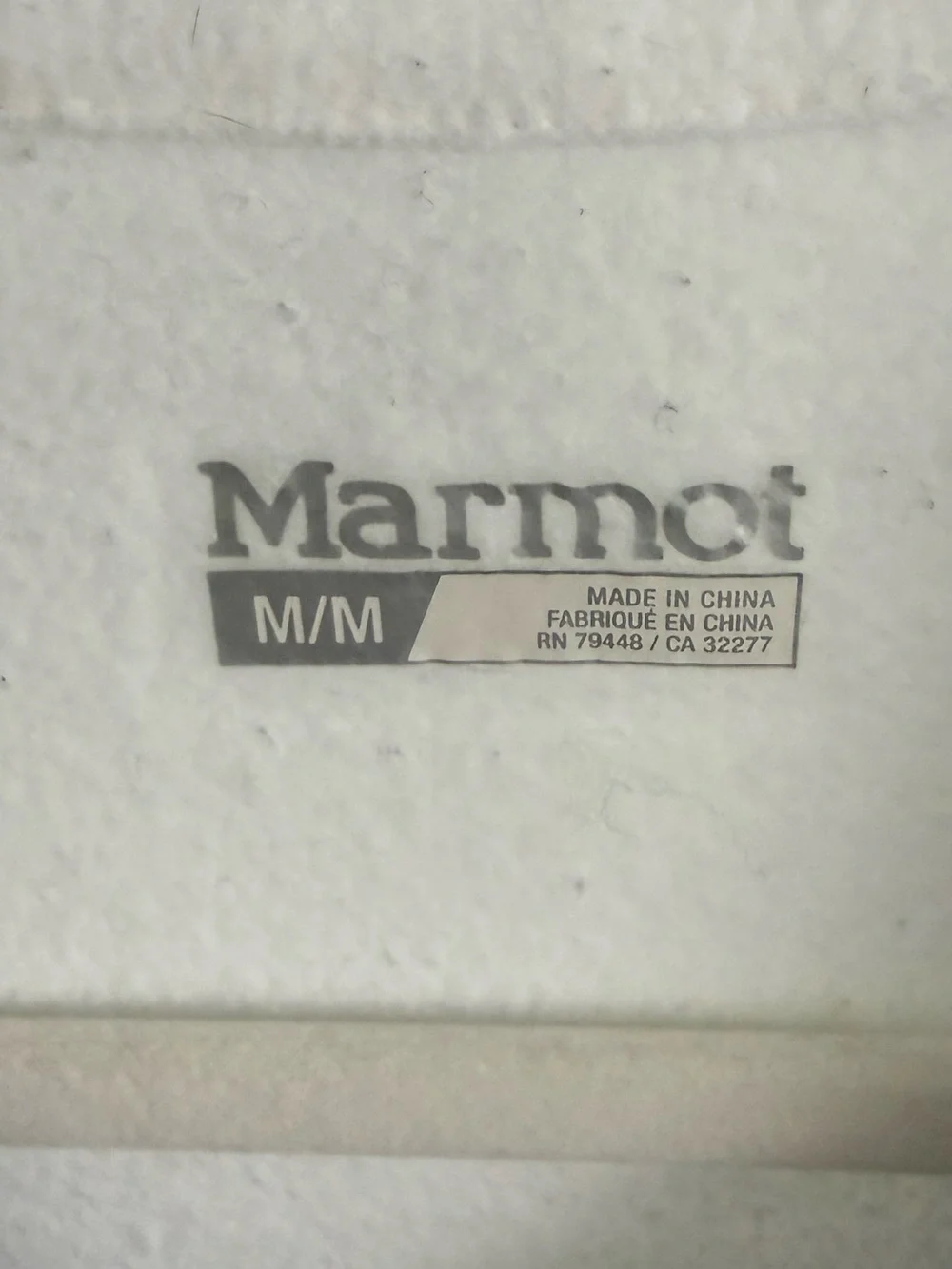 Marmot  White Variant Jacket. Medium